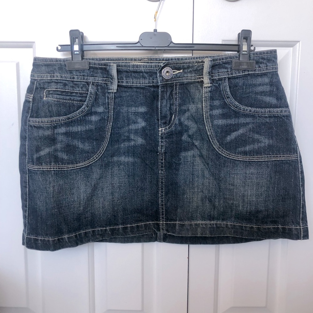 Jean short skirt
